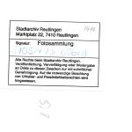 Reutlingen Foto aus der Fotosammlung des Stadtarchivs ngl 197.007