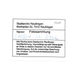Reutlingen Foto aus der Fotosammlung des Stadtarchivs ngl 197.019
