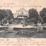Freiburg Stadtgarten mit Festhalle gl1905 197.169