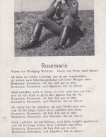 Rosemarie, Liedkarte ngl E7128