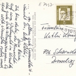 Weihnachten-u.Neujahr-Wünsche, Kirche u.Weihnachtsbaum glum 1960? E7437