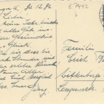 Neujahr-Grüße mit Kind im Winterwald gl1936 E7442