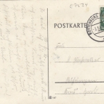 Blumen mit Schmetterling, Klebekarte gl1941 E7534
