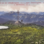 Oetscherspitze gegen Scheiblingstein und Dürrenstein glum 1910? E7754