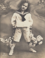 Ostern-Wünsche mit kleinem Matrosen glum 1915? E7894