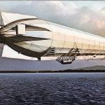 Zeppelin L.Z.-4 über dem Bodensee gl1977 E8092