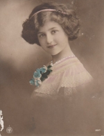 Namenstag-Gruß von liebem Mädchen glum 1910? E8208