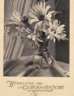 Geburtstag-Wünsche mit Blumen in einer Vase ngl E8214