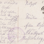 Geburtstag-Wünsche mit Dorf-Idyll und Blumen feldpgl1918 E8219