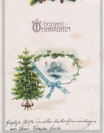 Weihnachten-Wünsche mit Weihnachtsbaum gl1919 E8282