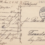 LV Mitau, Schloss Waldeck feldpgl1916 E8625