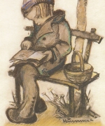 Hummel, Versunken, aus dem Hummelbuch - Nr. 222 ngl E8837