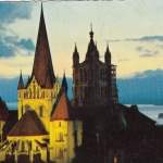 Lausanne, La Cathédralea au crépuscule gl1965 E9023