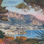 Monte-Carlo, Vue prise de Monaco gl1935 E9155