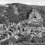 Idar-Oberstein a. d. Nahe Blick auf Schloß und Felsenkirche gl1961 197.417