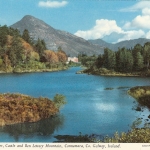 Galway, Irland, Ballinahinch River ans Ben Lettery Mountain ngl E9421