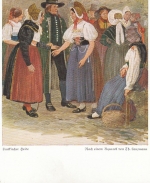 Leutkirch, Leutkircher Heide, Schwäbische Volkstrachten ngl E9784