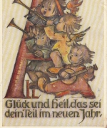 Hummel, Glück und Heil im Neuen Jahr Nr. 5610 gl1956 E9926