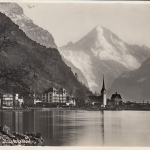 Flüelen am Vierwaldstättersee mit Bristenstock ngl F0429