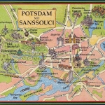 Potsdam mit Sanssouci, Stadtplan ngl F0967