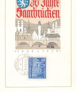 Saarbrücken 50 Jahre Sonderkarte ngl 197.562