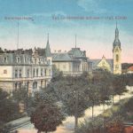 Saarlouis Kreis-Sparkasse Landratsamt evgl. Kirche gl1912 197.572