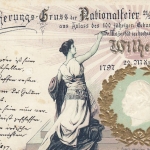 Kaiser Wilhelm I. 100. Jahrestag Geburtstag, Präge-Litho gl1897 F2231