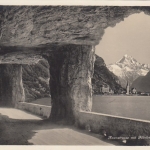 Axenstraße am Vierwaldstättersee mit Flüelen und Bristenstock ngl F2671