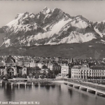 Luzern, Bahnhof und Pilatus ngl F2682