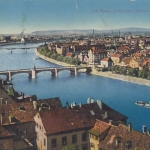 Basel, Blick vom Münster rheinabwärts gl1921 F2697