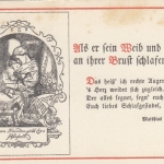 MATTHIAS CLAUDIUS Als er sein Weib und's Kind ... gl1927 F2699