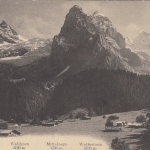 Dossenhorn, Wellhorn, Mittelhorn und Wetterhorn gl1911 F2756