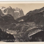Blick v. Hasliberg au das Wetterhorn ngl F2762