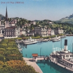 Luzern, Quai mit Rigi ngl F2819
