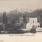 Clarens, Waadt, Ile de Salagnon et Dents du Midi gl1907 F2831