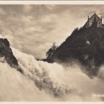 Rheinfall und Schloß Laufen ngl F2837