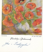 Geburtstag-Wünsche mit Gartenmohn gl1955 F3170