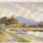 L. MEILINGER Seehammersee mit Wendelstein nahe Weyarn ngl F3224