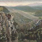 Bad Harzburg, Rabenklippen mit Blick nach dem Brocken ngl F3262