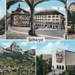 Schwyz, Mehrbildkarte gl1954 F3290