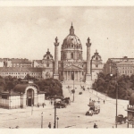 Wien, Karlsplatz mit Karlskirche ngl F3516
