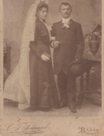 Ein schönes Paar! Karton-Foto C.F.Schmid, Basel ngl F3560