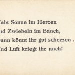 Habt Sonne im Herzen und Zwiebeln im Bauch, gl1971 F3711