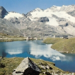 Bernina-Hospiz. mit Piz Cambrena und Cambrena-Gletscher ngl F4163