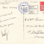Davos, Berghaus Strelapass, mit Weissfluh und Schiahorn gl1973 F4167