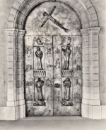 Schaffhausen.Münster, Hauptportal, Bronce-Relief ngl F4170