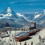 Zermatt, Station Gornergrat, mit Matterhorn, Dt.Blanche gl1973 F4171