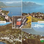 Territet et Glion, Waadt,Mehrbildkarte gl1985 F4347