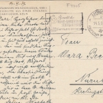 IRMGARD GOEDE Engelgruppe aus einer Stickerei gl1939 F4405