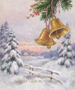 Weihnachts-Neujahr-Wünsche mit läutenden Glocken gl1983? F4507